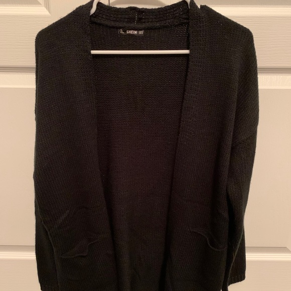 black cardigan shein